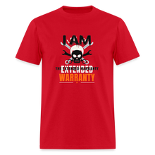 Load image into Gallery viewer, I Am The Extended Warranty - Classic Skull Mechanic Tee (Light Colors) - red
