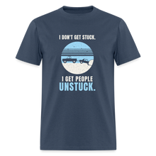 Load image into Gallery viewer, I Don't Get Stuck. I Get People Unstuck. - Winter Truck Tee - blue dusk