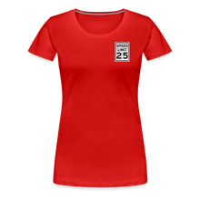 Load image into Gallery viewer, 25mph Women’s Premium T-Shirt - red