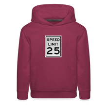 Load image into Gallery viewer, 25mph Kids‘ Premium Hoodie - burgundy