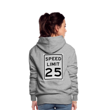 Load image into Gallery viewer, 25mph Women’s Premium Hoodie - heather grey
