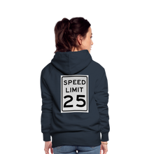 Load image into Gallery viewer, 25mph Women’s Premium Hoodie - navy
