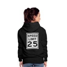 Load image into Gallery viewer, 25mph Women’s Premium Hoodie - charcoal grey