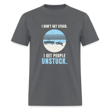 Load image into Gallery viewer, I Don't Get Stuck. I Get People Unstuck. - Winter Truck Tee - charcoal

