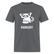 Load image into Gallery viewer, Hangry Raccoon Tee - Guarding the Kibble Funny Animal Shirt - charcoal
