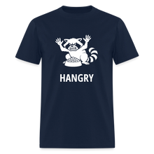 Load image into Gallery viewer, Hangry Raccoon Tee - Guarding the Kibble Funny Animal Shirt - navy
