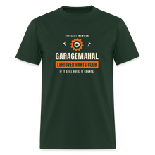 Load image into Gallery viewer, GarageMahal Leftover Parts Club Tee - forest green
