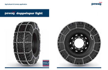 Load image into Gallery viewer, pewag doppelspur Tractor Tire Chains light 5.6mm
