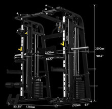 Load image into Gallery viewer, Smith Machine, Power Rack Home Gym with 2 Weight Stacks
