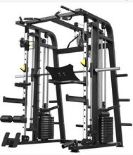 Load image into Gallery viewer, Smith Machine, Power Rack Home Gym with 2 Weight Stacks
