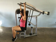 Load image into Gallery viewer, Classic Shoulder Press - Muscle D Fitness - Adjustable Seat - Pin Selectorized Weight Stack
