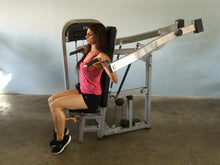 Load image into Gallery viewer, Classic Shoulder Press - Muscle D Fitness - Adjustable Seat - Pin Selectorized Weight Stack
