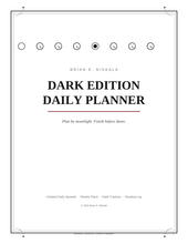 Load image into Gallery viewer, Daily Planner Pages: Dark Edition
