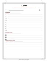 Load image into Gallery viewer, Daily Planner Pages: Dark Edition
