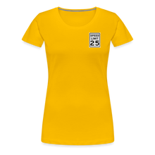 Load image into Gallery viewer, 25mph Women’s Premium T-Shirt - sun yellow
