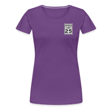 Load image into Gallery viewer, 25mph Women’s Premium T-Shirt - purple
