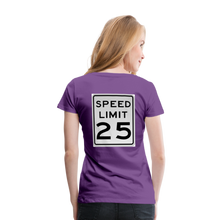 Load image into Gallery viewer, 25mph Women’s Premium T-Shirt - purple
