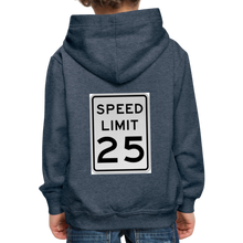 Load image into Gallery viewer, 25mph Kids‘ Premium Hoodie - heather denim
