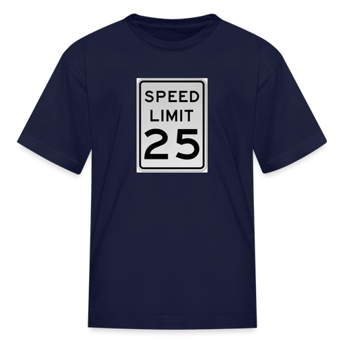 25mph Kids' T-Shirt - navy