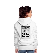 Load image into Gallery viewer, 25mph Women’s Premium Hoodie - white
