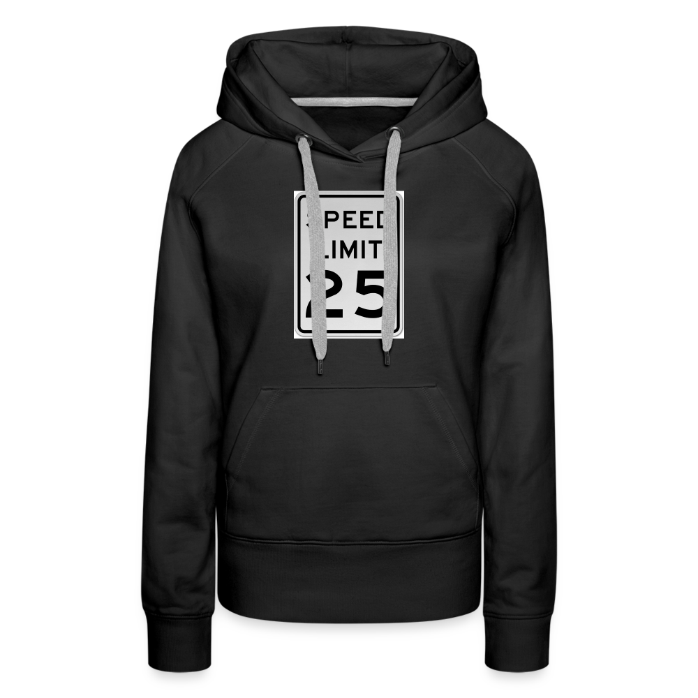 25mph Women’s Premium Hoodie - black