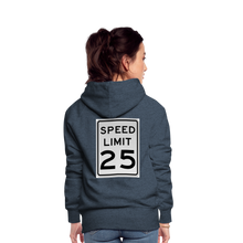 Load image into Gallery viewer, 25mph Women’s Premium Hoodie - heather denim
