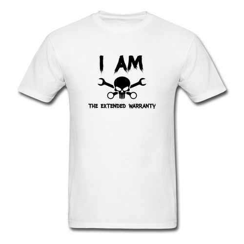 Skull, I Am The Extended Warranty - white