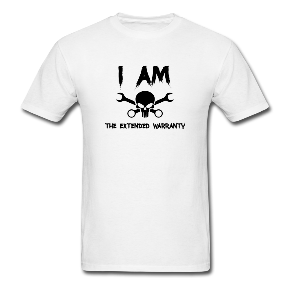 Skull, I Am The Extended Warranty - white