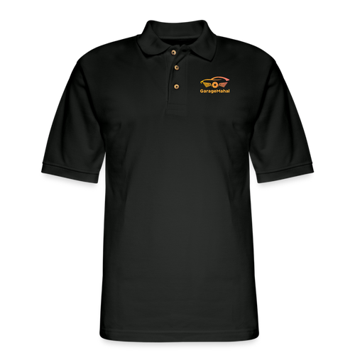 GarageMahal Men's Pique Polo Shirt - black